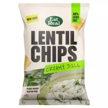 EAT REAL LENTIL CREAMY DILL CHIPS 95G 
