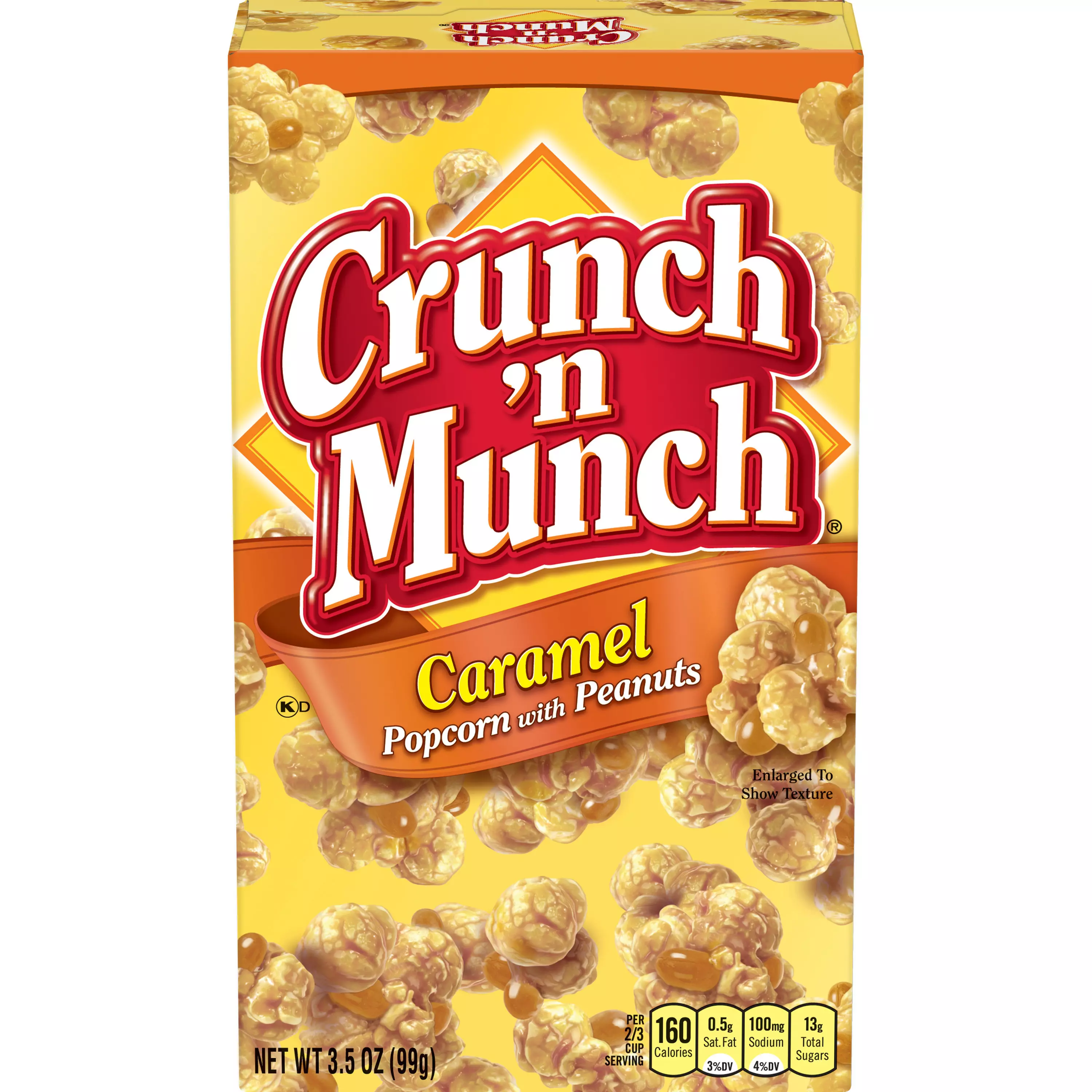 CRUNCH N MUNCH CARAMEL POPCORN & PEANUTS 99G