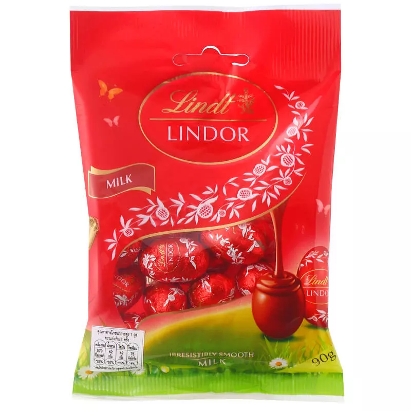 LINDOR MILK CHOCOLATE 90G 