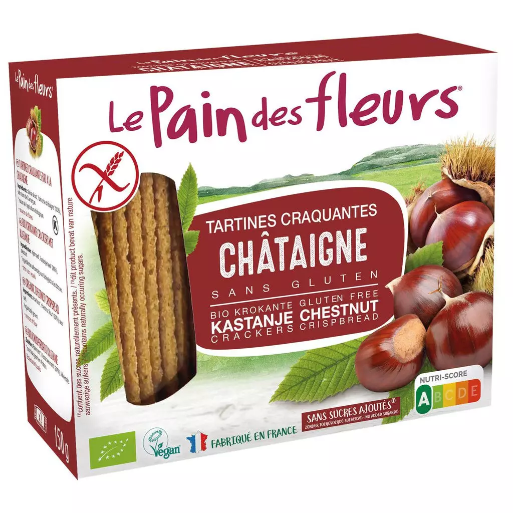 LE PAIN DES FLEURS CHESTNUT CRISPBREAD 150 G