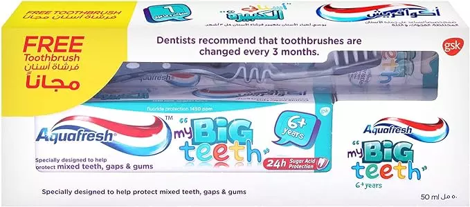 AQUA FRESH MY BIG TEETH 50ML +TOOTHBRUSH  