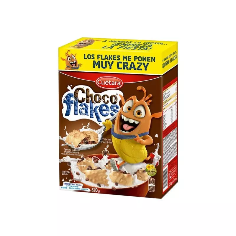 CUETARA CHOCO FLAKES CEREAL 520 G