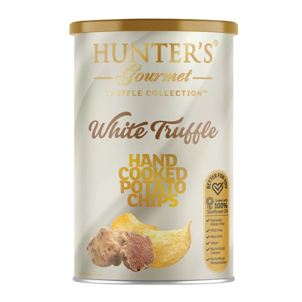 HUNTER WHITE TRUFFLE COOKES CHIPS 150G  