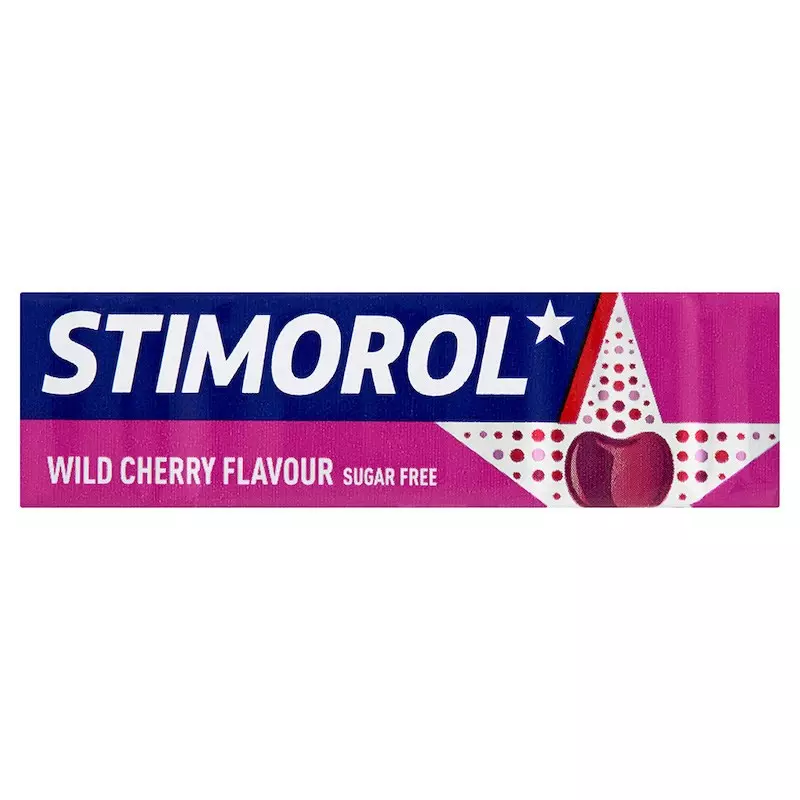 STIMOROL WILD CHERRY GUM 14 G*10