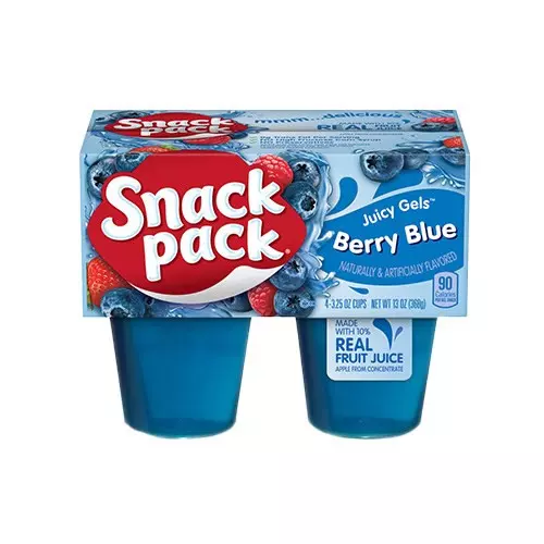 SNACK PACK JUICY GELS BERRY BLUE *4 368 G