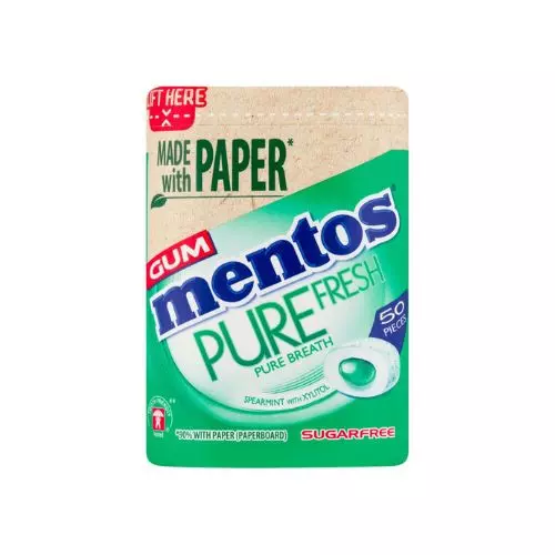 MENTOS GUM PURE FRESH SPEARMINT SF *50 100 G