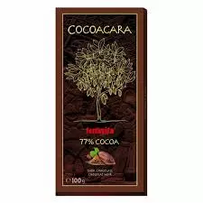 COCOACARA DARK CHOCOLATE 77% COCOA 100G