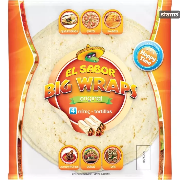 EL SABOR BIG WRAPS 245G *4