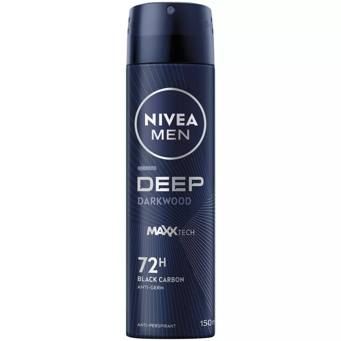NIVEA MEN DEO DEEP BLACK CARBON DARK WOOD 150 ML
