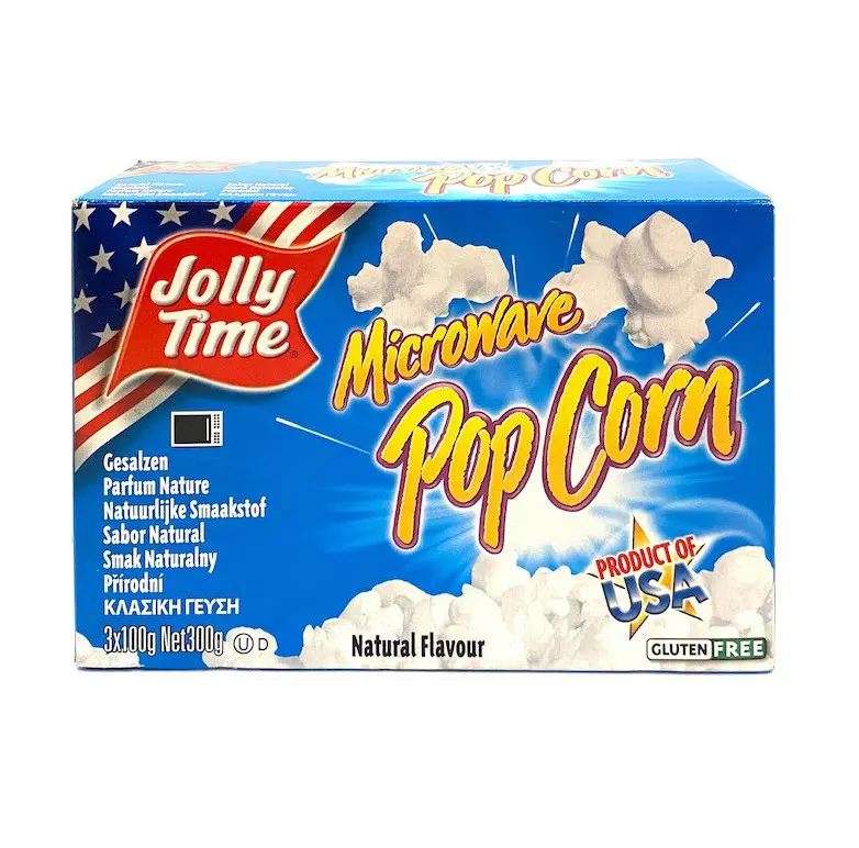 JOLLY TIME MICROWAVE POP CORN NATURAL 300G