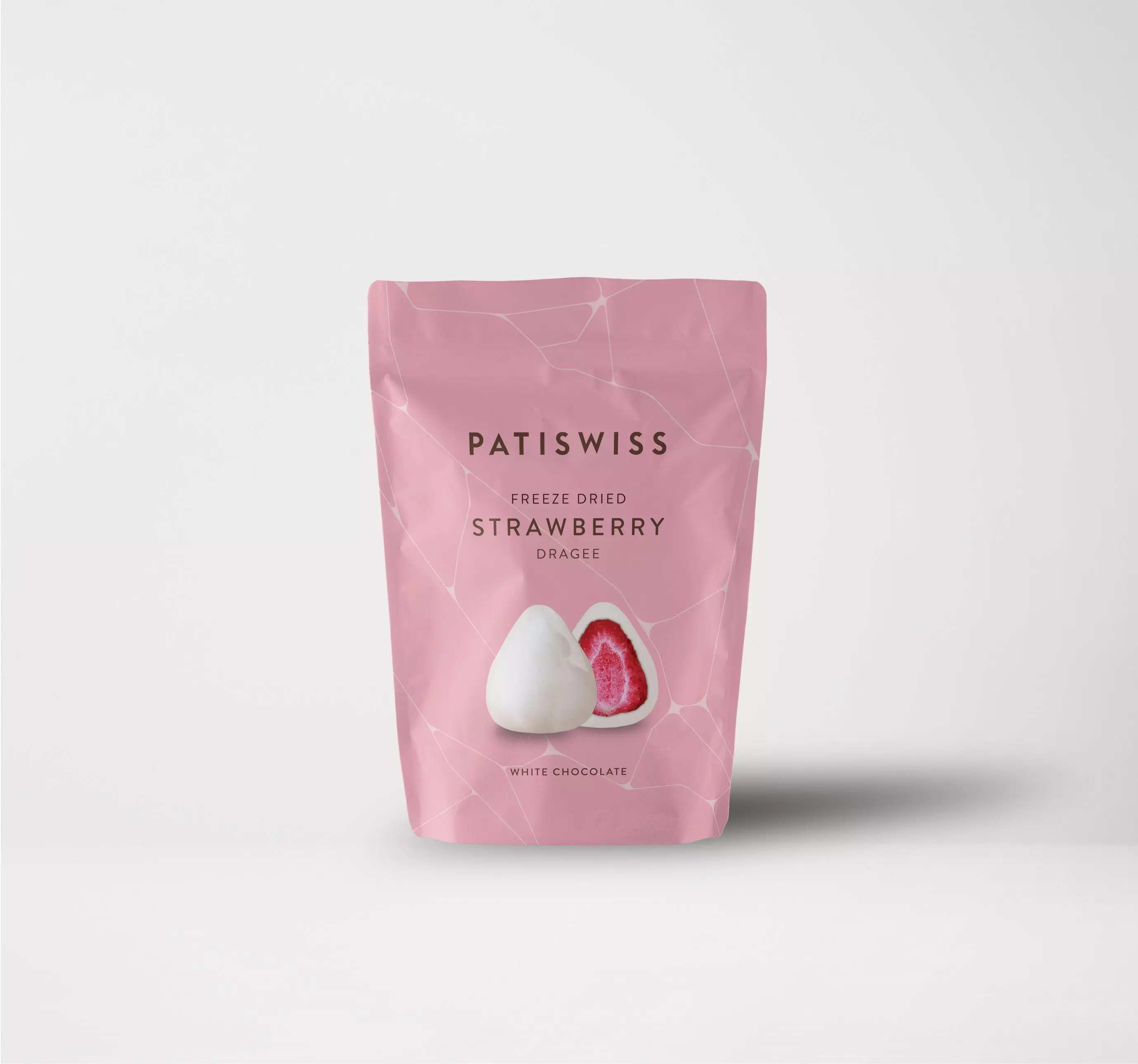 PATISWISS STRAWBERRY DRAGEE WHITE CHOCOLATE 30 G