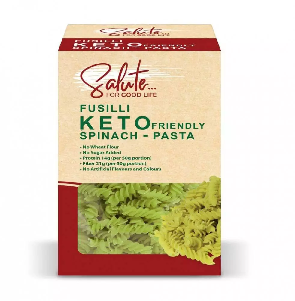 KETO SPINACH FUSILLI PASTA 200G 