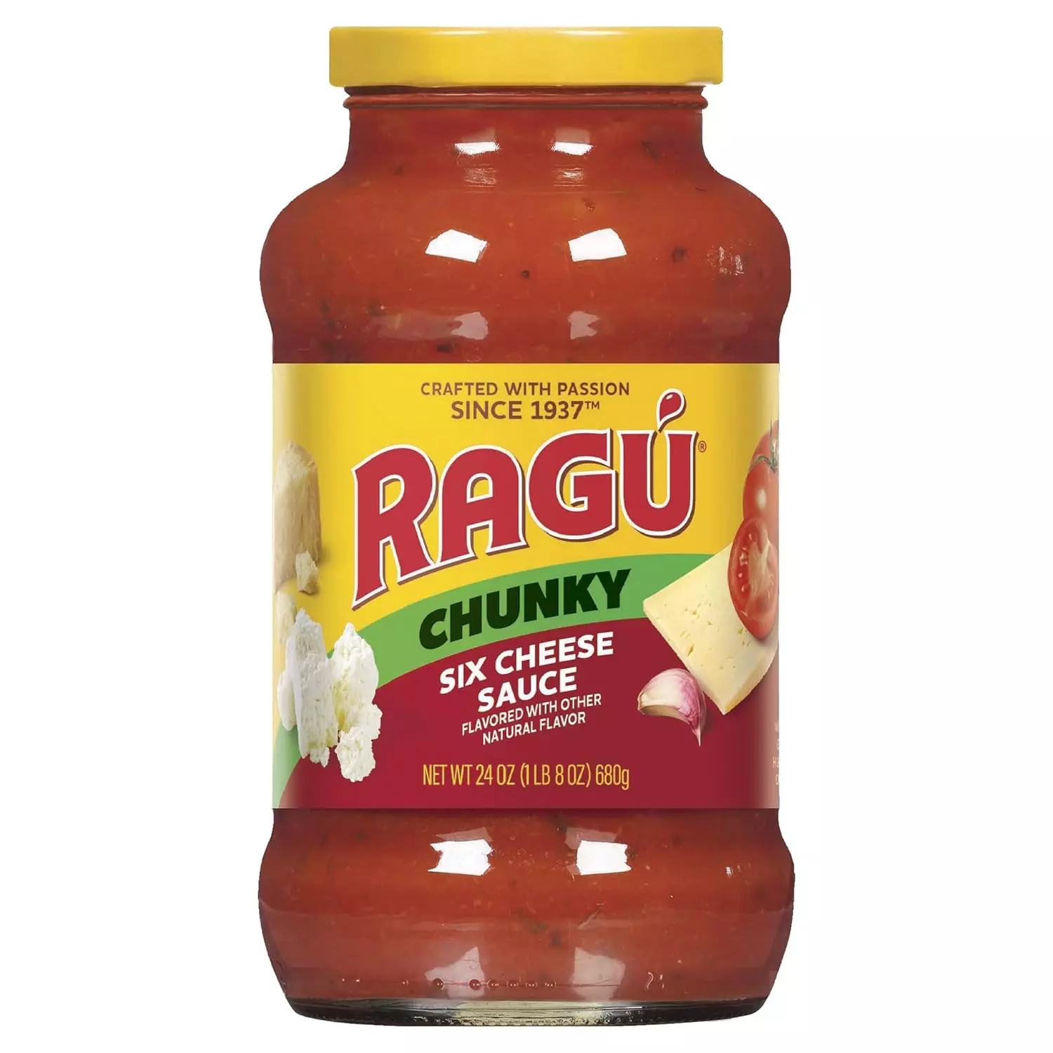 RAGU CHUNKY SIX CHEESE SAUCE 680G 