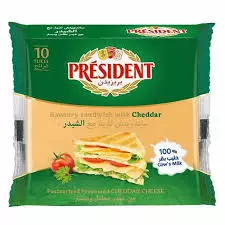 PRESIDENT CHEDDAR SANDWISH SLICE 200 G
