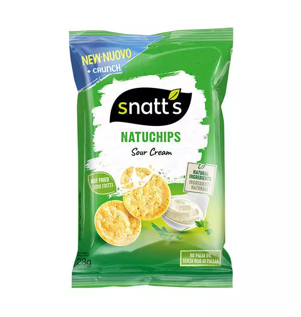 SNATTS NATUCHIPS SOUR CREAM 23G 