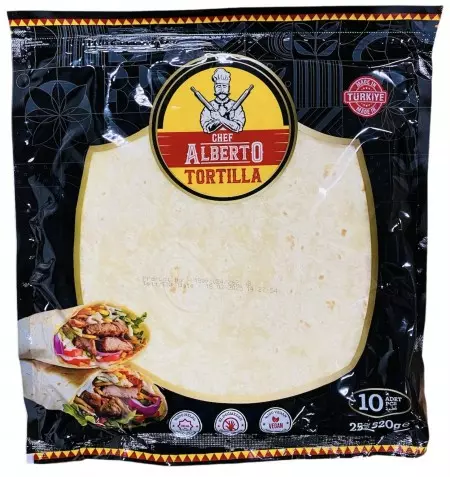CHEF ALBERTO TORTILLA*10 25CM 650G