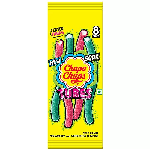 CHUPA CHUPS SOUR TUBES 80G 