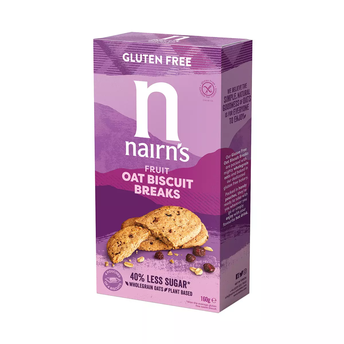 NARINS FRUIT OAT BISCUIT BREAKS 160 G
