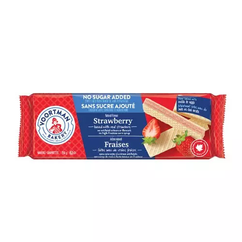 VOORTMAN WAFER SUGAR FREE 255G STRAWBERRY