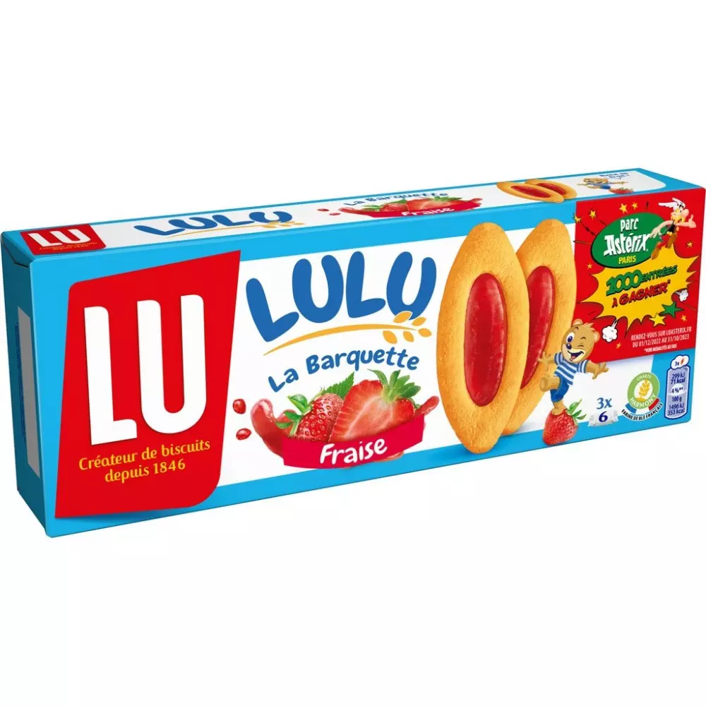 LU BARQUETTE PULPE DE FRAISE 120G 