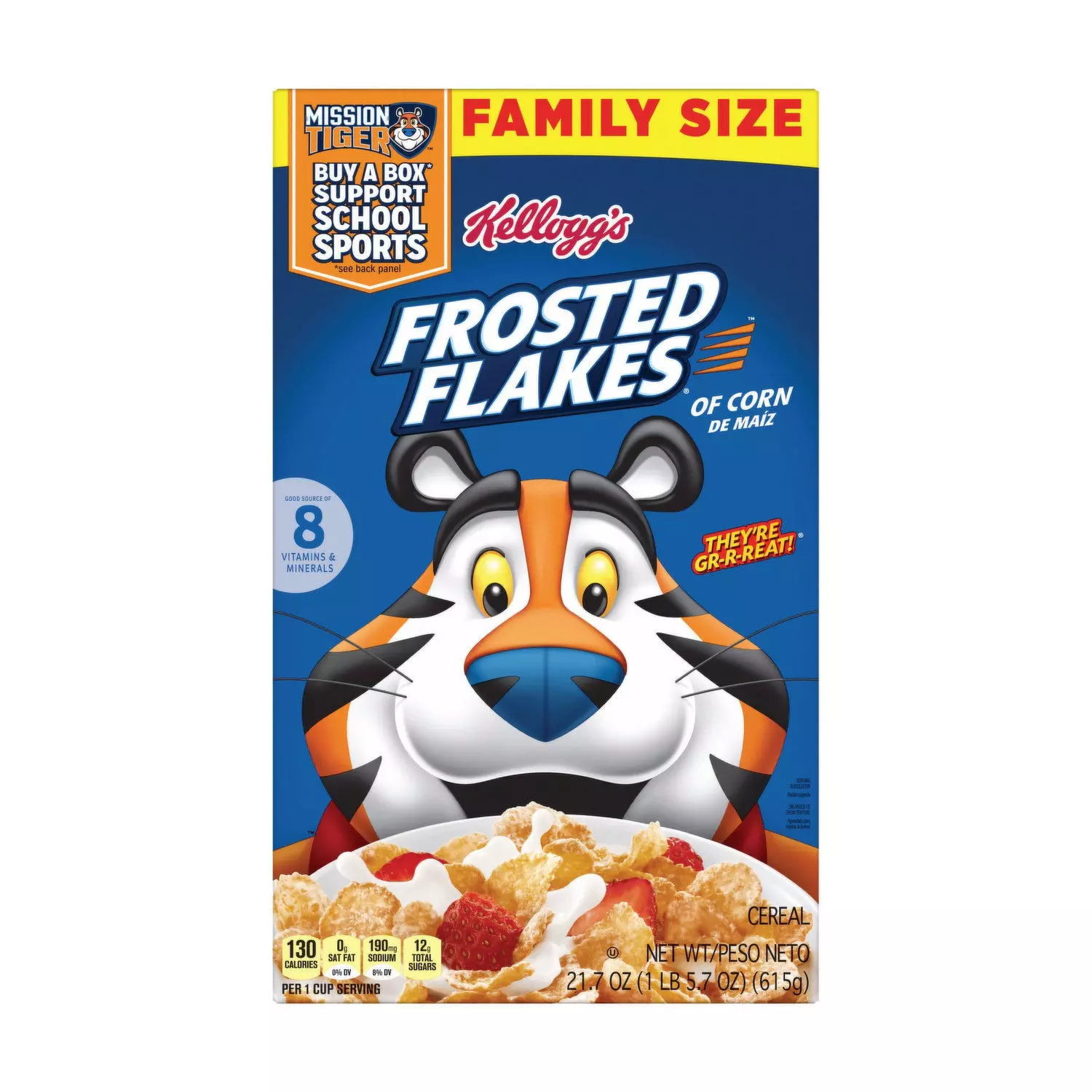 KELLOGGS FROSTED FLAKES FAMILY SIZE 615 G