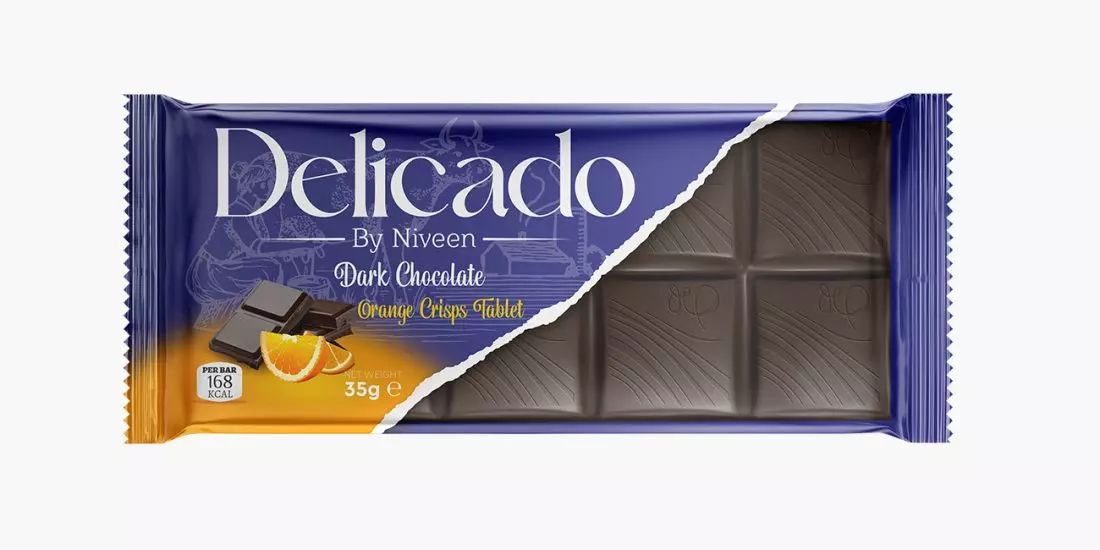 DELICADO DARK CHOCOLATE & LEMON CRISPS 35G