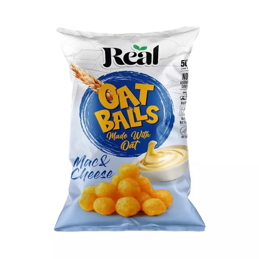 REAL OATS BALLS MAC & CHEESE 50%LESS FAT 50 G