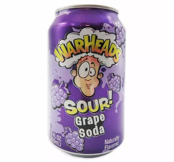WARHEADS SOUR GRAPE SODA 330 ML