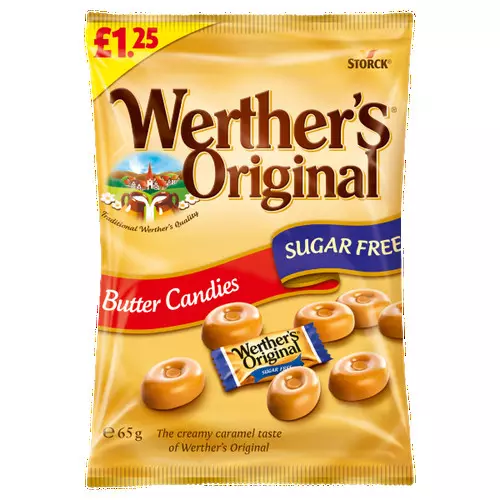 WERTHERS SUGAR FREE BUTTER CANDIES 65G 