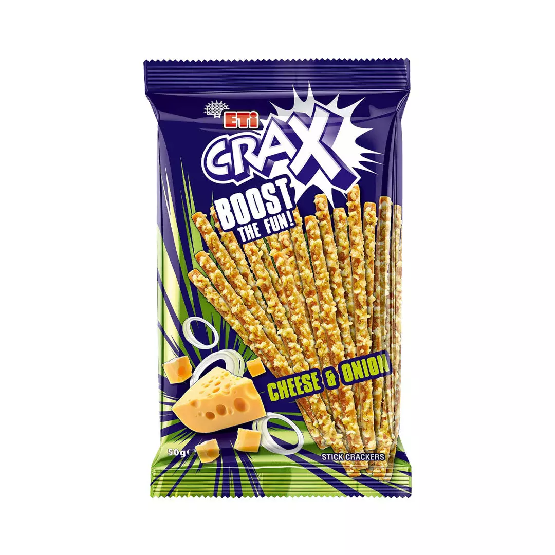 ETI CRAX CHEESE & ONION 50G  