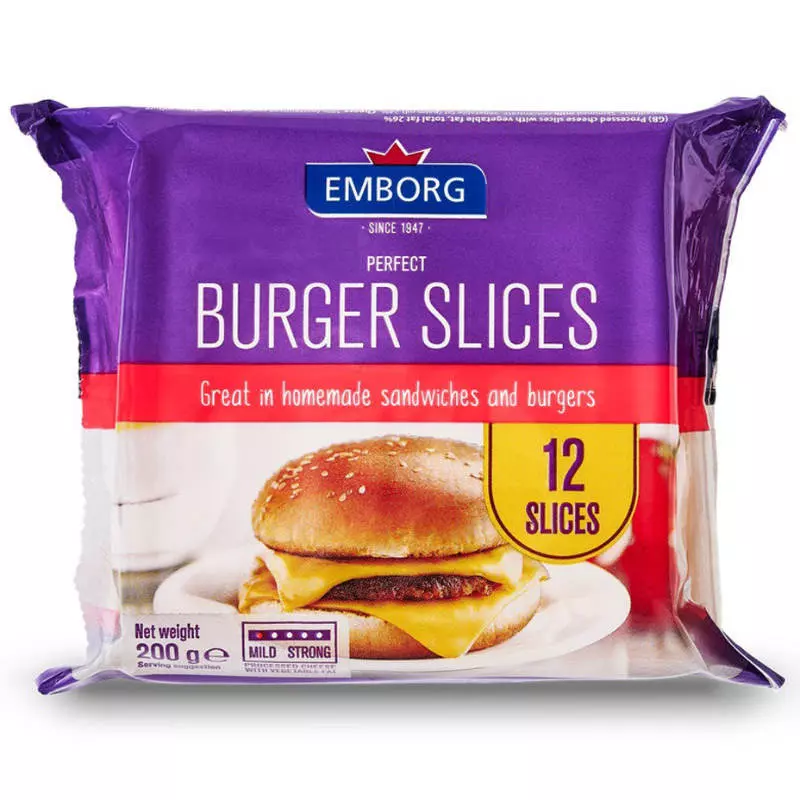 EMBORG BURGER SLICES 200 G
