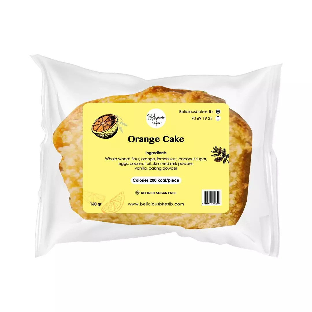BELICIOUS BAKES ORANGE CAKE 160G