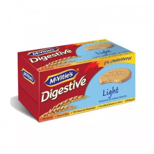 MCVITIES DIGESTIVE LIGHT BISCUIT 250G