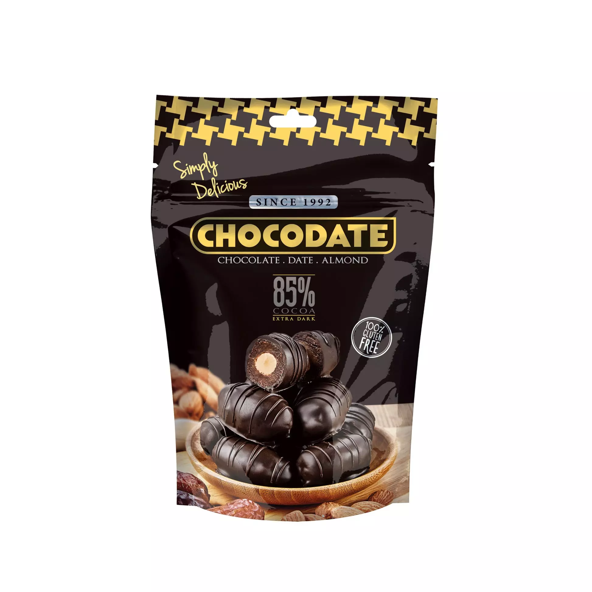CHOCODATE 85% COCOA EXTRA DARK 100G  