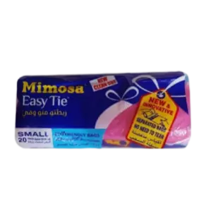 MIMOSA EASY TIE TRASH BAG SMALL PINK*20