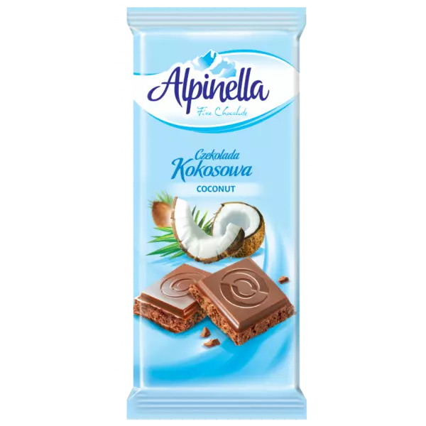 ALPINELLA MILK CHOCOLATE COCONUT 90G  