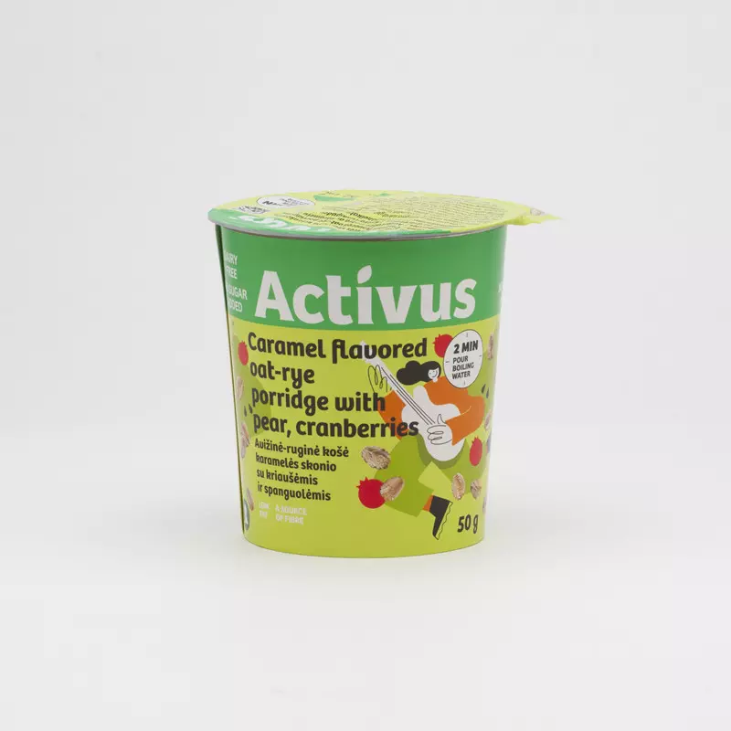 ACTIVUS OAT PORRIDGE+PEAR+CRAN CUP 50G