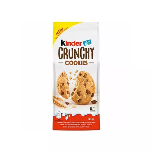 KINDER CRUNCHY COOKIES 136G 