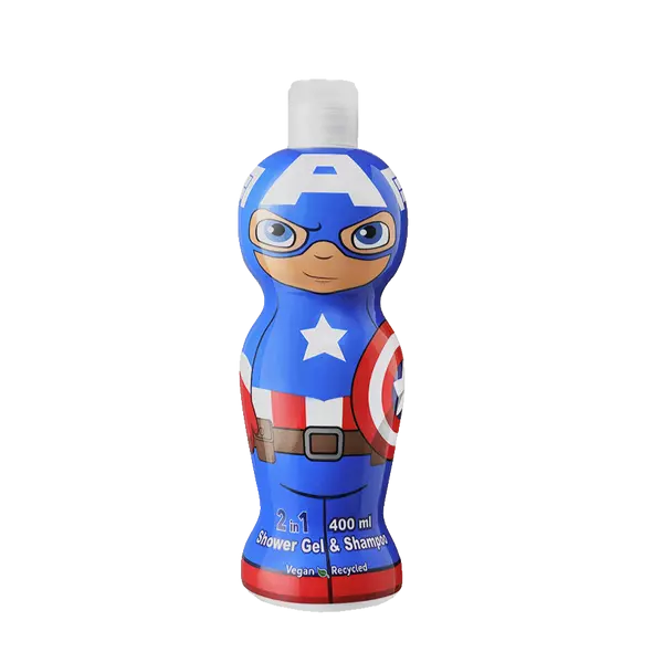 DISNEY SHAMPOO & SHOWER GEL CAPTAIN AMERICA 400ML