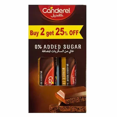 CANDEREL CHOCO DARK 30G*2-25%