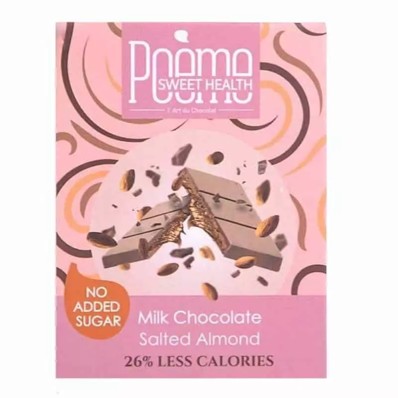 POEME MILK CHOCO SALTED ALMOND 55G 