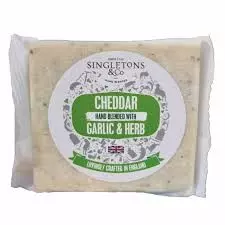 SINGLETONS CHEDDAR GARLIC & HERBS