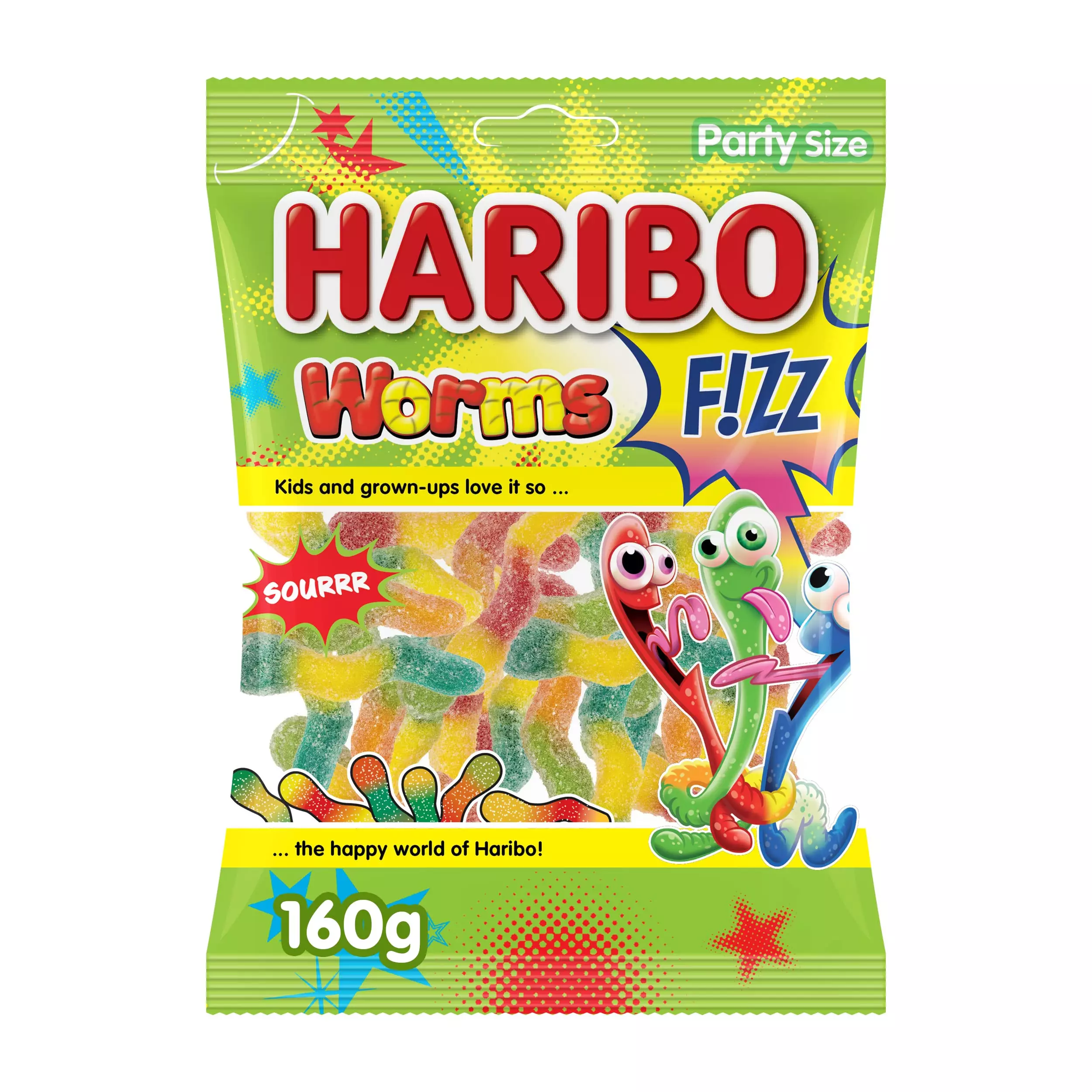 HARIBO WORMS 160G  