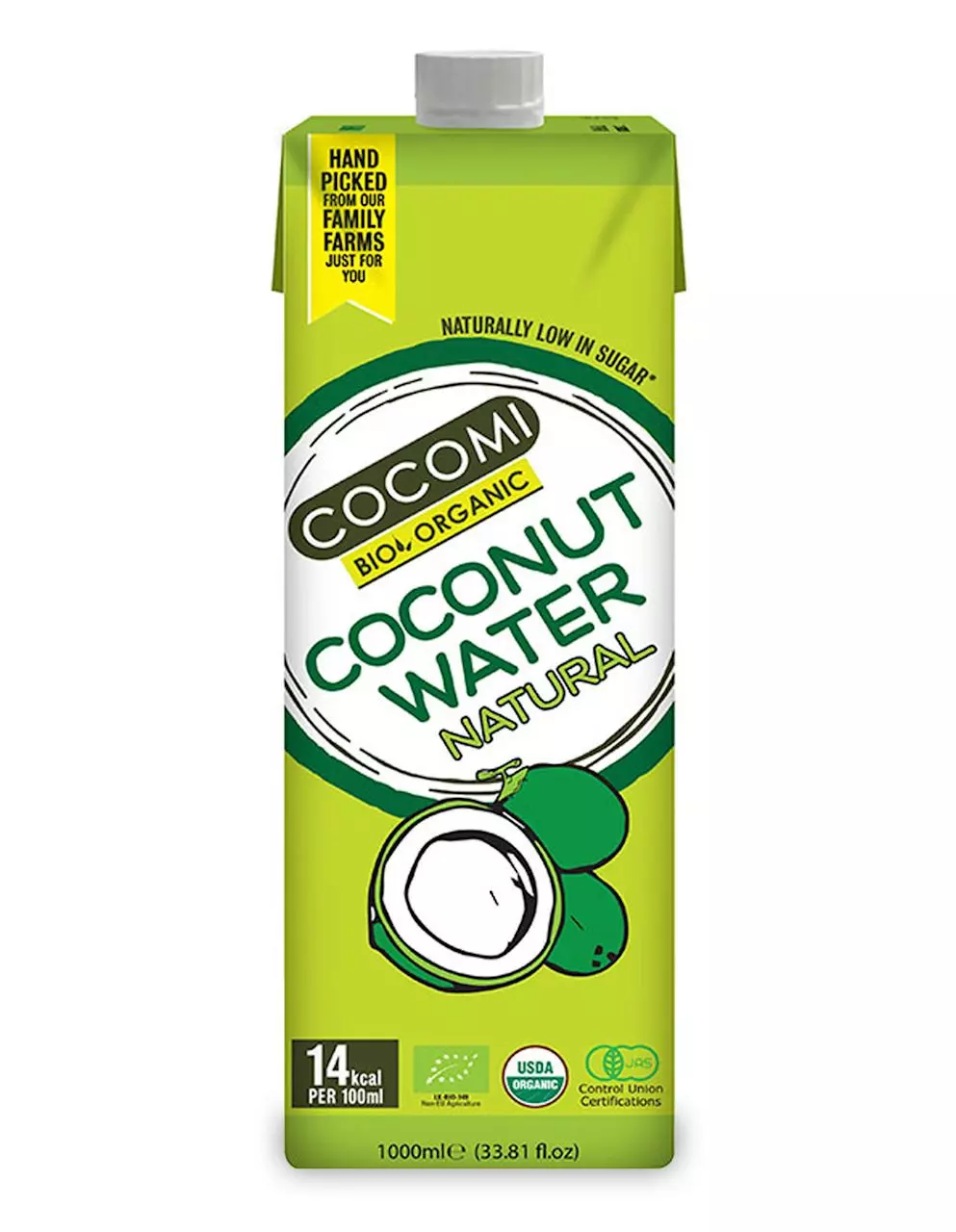 COCOMI BIO ORGANIC COCONUT WATER NATURAL 1L
