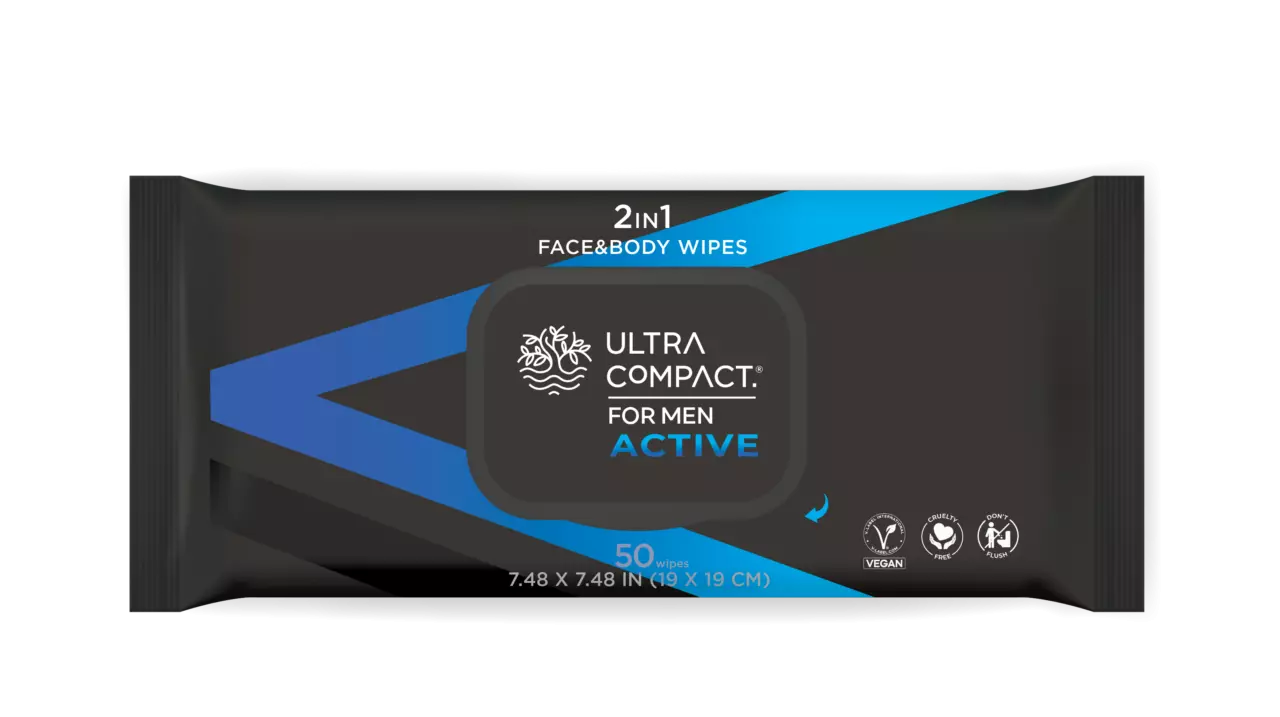 ULTRA COMPACT FOR MEN ACTIVE WIPES*50
