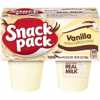 SNACK PACK PUDDING VANILLA *4 368 G