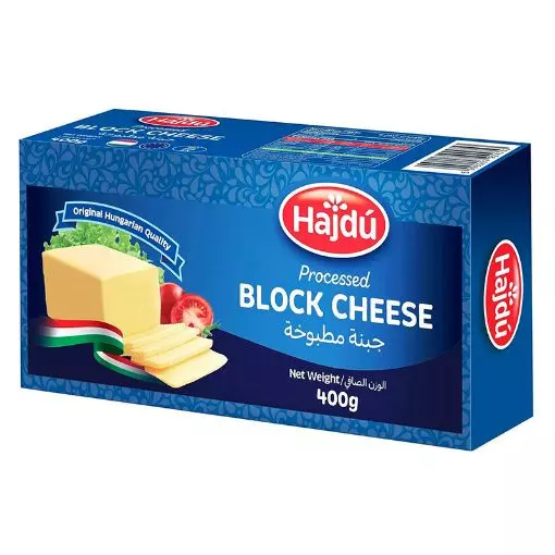 HAJDU PROCESSED BLOCK CHEESE 400 G