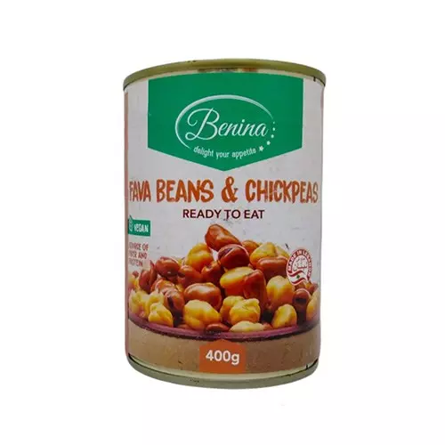 BENINA CHICKPEAS & BEANS 400G 