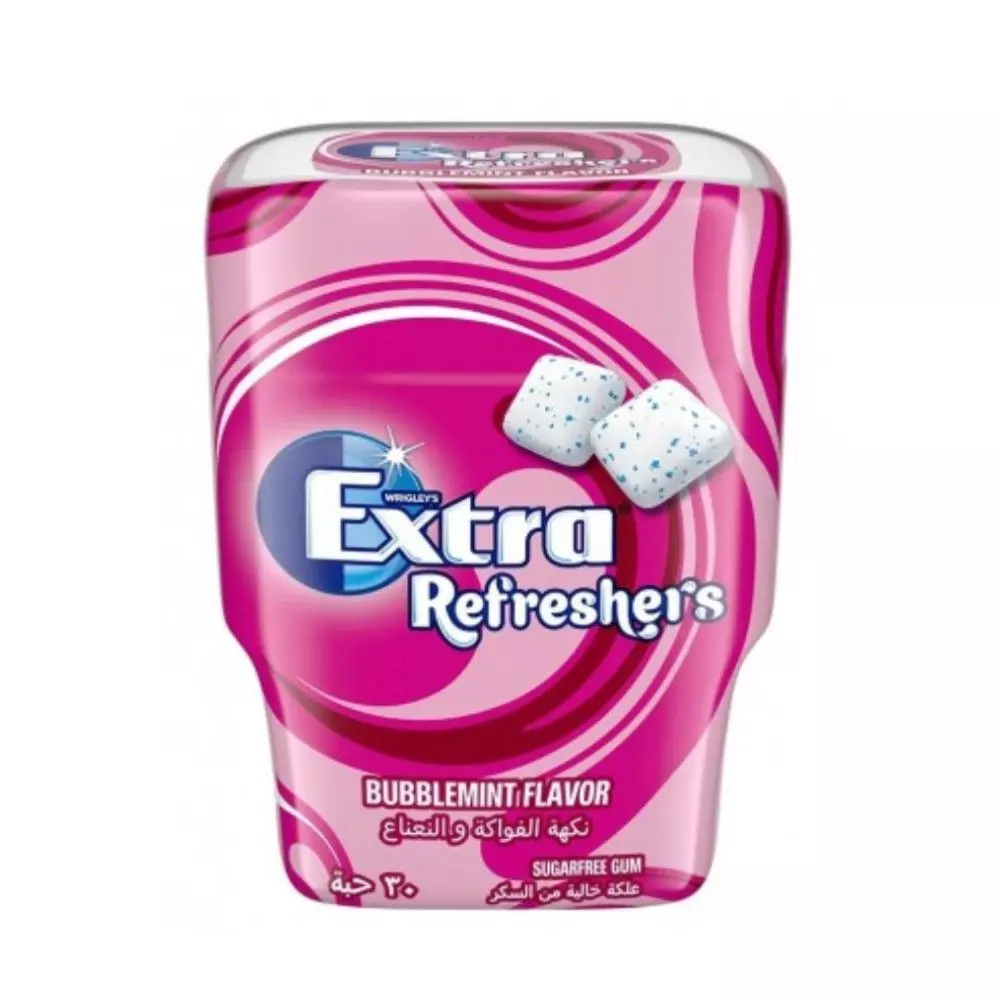 EXTRA REFRESHERS BUBBLEMINT FLAVOUR *30 76 G