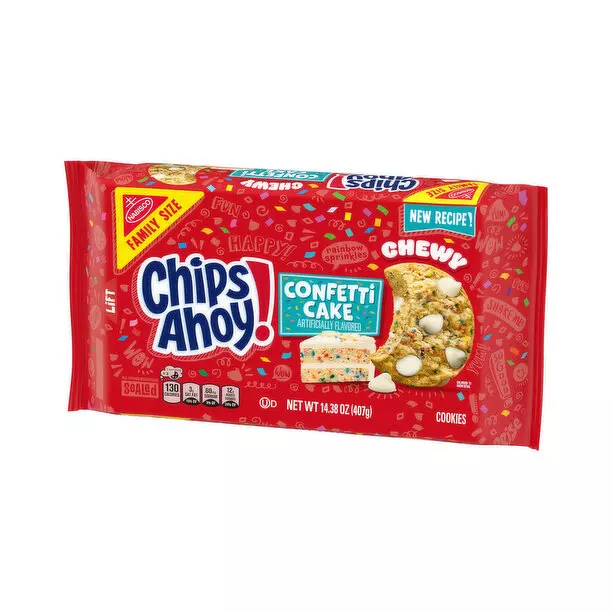 CHIPS AHOY CONFETTI CAKE COOKIES 407G
